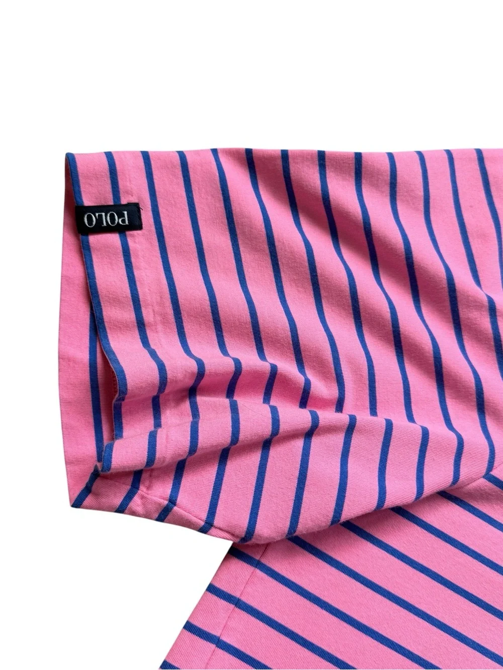 Polo Golf Ralph Lauren Mens Pink Blue Striped Performance Polo Shirt XL Golfcore - Picture 5 of 10